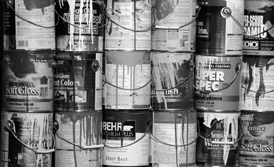 According to the Pollution Control Agency, 10 percent of the 13 million gallons of paint sold every year in Minnesota — 1.3 million gallons — is never actually used. A bill sponsored by Rep. Brita Sailer is designed to make it easier for consumers to recycle unwanted paint by having the manufacturers collect it at retail locations. Gov. Tim Pawlenty vetoed it May 15, in part because it would have established a paint stewardship fee. (Photo by Andrew VonBank)