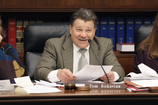 Rep. Tom Rukavina sponsors a bill that would pay employers a wage subsidy to help them hire new and recently laid off workers. The state had a similar program from 1983-1985. (Photo by Tom Olmscheid)