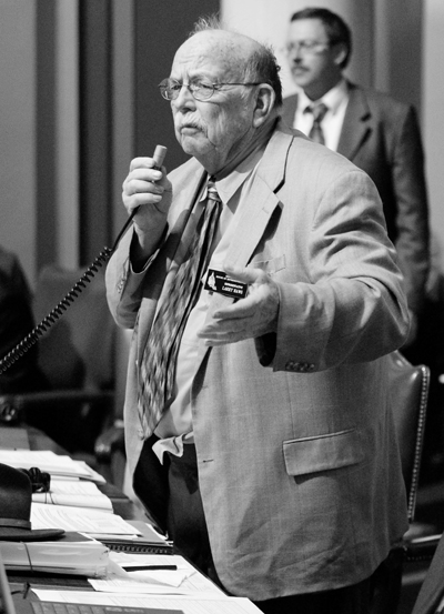 Rep. Larry Haws is proud of his collaboration to pass a major veterans benefit bill. (Photo by Tom Olmscheid)